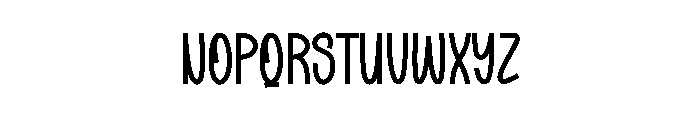 Blue Sticky Font LOWERCASE
