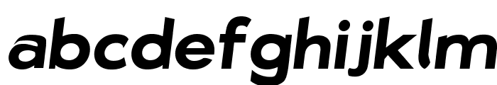 Bluebird SFBold Extended Oblique Font LOWERCASE