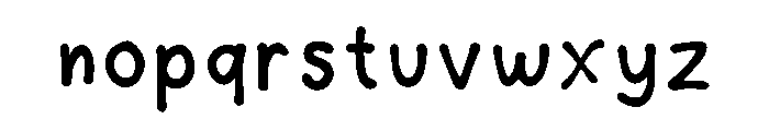 Bluee By Ae Regular Font LOWERCASE