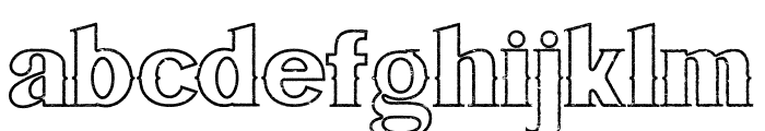 Bluegrass OUTLINE Font LOWERCASE
