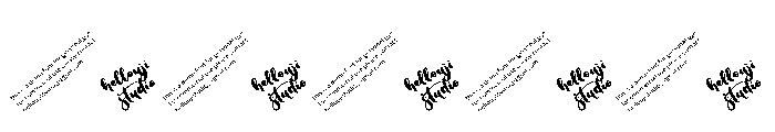 Bluishstone Demo Font OTHER CHARS