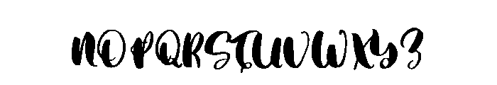 Bluishstone Demo Font UPPERCASE