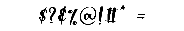 Blush Font OTHER CHARS