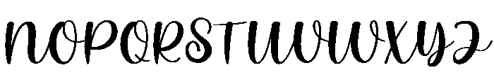 Blush Font UPPERCASE