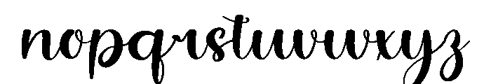 Blush Font LOWERCASE