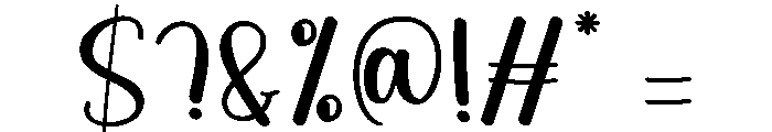 Blustery Font OTHER CHARS
