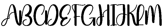 Blustery Font UPPERCASE