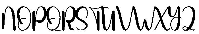 Blustery Font UPPERCASE