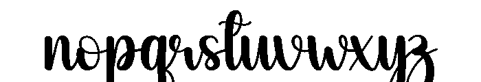 Blustery Font LOWERCASE