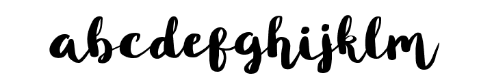 Blusty Script Free Regular Font LOWERCASE