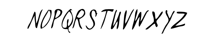 blackjacketboys-ThinItalic Font UPPERCASE