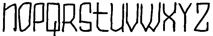block negrita Font LOWERCASE