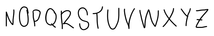 blurred watercolor Font UPPERCASE