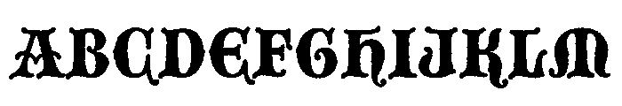 Blackmoor LET Plain Font UPPERCASE