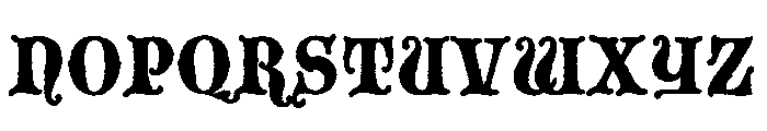 Blackmoor LET Plain Font UPPERCASE