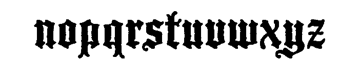 Blackmoor LET Plain Font LOWERCASE