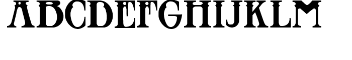 Blackthorn Regular Font UPPERCASE
