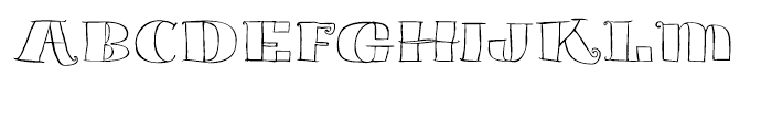 Blue Goblet Serif Outline Black Font UPPERCASE
