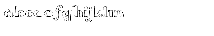 Blue Goblet Serif Outline Medium Font LOWERCASE