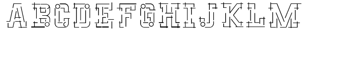 Blueline Regular Font LOWERCASE