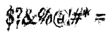 Black Asylum Condensed Italic Font OTHER CHARS
