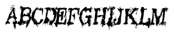 Black Asylum Condensed Italic Font UPPERCASE