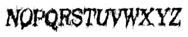 Black Asylum Condensed Italic Font UPPERCASE