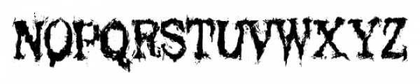 Black Asylum Condensed Font UPPERCASE
