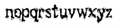 Black Asylum Condensed Font LOWERCASE