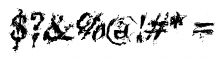 Black Asylum Italic Font OTHER CHARS