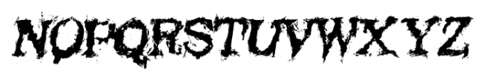 Black Asylum Italic Font UPPERCASE