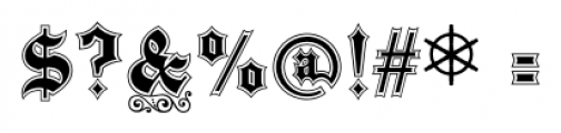 Black Pearl Regular Font OTHER CHARS