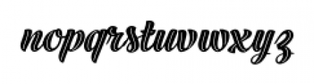 Black Script Inline Bold Font LOWERCASE