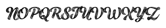 Black Script Printed Inline Bold Font UPPERCASE
