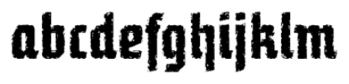Blackhaus Rough Regular Font LOWERCASE