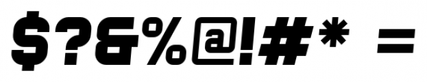 Bladi One 4F Bold Italic Font OTHER CHARS