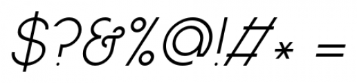 Blauhaus Italic Font OTHER CHARS