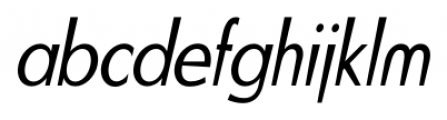 BlitzCondensed Light Italic Font LOWERCASE