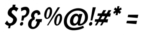 BlitzCondensed Medium Italic Font OTHER CHARS
