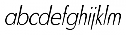 BlitzCondensed Thin Italic Font LOWERCASE