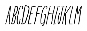 Blue Goblet Drawn Compressed Light Italic Font UPPERCASE
