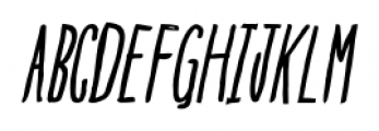 Blue Goblet Drawn Compressed Regular Italic Font UPPERCASE