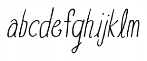 Blue Goblet Drawn Condensed Light Italic Font LOWERCASE