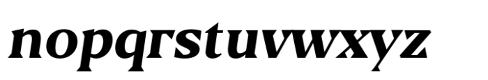 Blaak Extra Bold Italic Font LOWERCASE