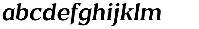 Blaak Regular Italic Font LOWERCASE