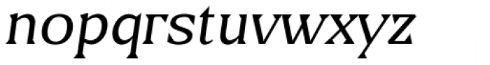 Blaak Thin Italic Font LOWERCASE