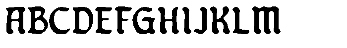 Blacher Inkbleed Font UPPERCASE