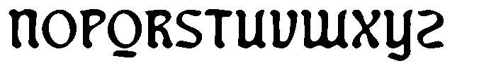 Blacher Inkbleed Font UPPERCASE