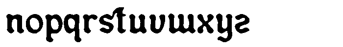 Blacher Inkbleed Font LOWERCASE