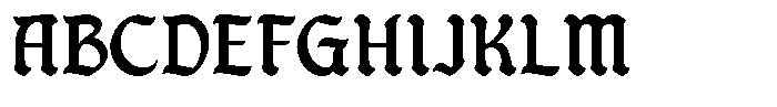 Blacher Regular Font UPPERCASE